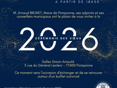 Cérémonie des vœux 2026 - Samedi 24 janvier 2026